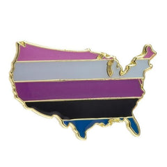 Queer USA Enamel Pins