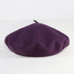 Shades Of Purple Elegant Woollen Beret
