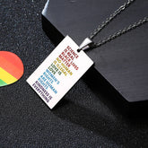 Science Is Real LGBTQ Necklace