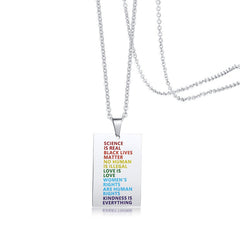 Science Is Real LGBTQ Necklace