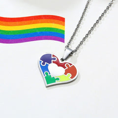 Gay Puzzle Necklace