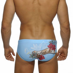 Floral Skull Swim Briefs
