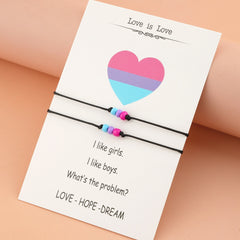 2 Piece Bisexual Bead Bracelet