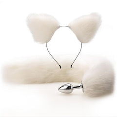Bunny Tail Butt Plug With Ear Headband