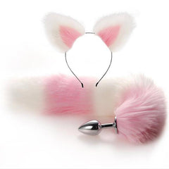 Bunny Tail Butt Plug With Ear Headband