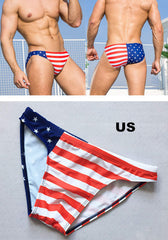 American Flag Swim Briefs