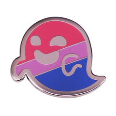Bisexual Ghost Enamel Pin