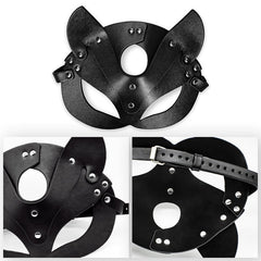 BDSM Furry Butt Plug Kit With Mask & Collar