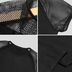 Patchwork Gay Mesh T-Shirt