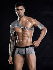 Sexy Snakeskin Gay Club Wear Outfit