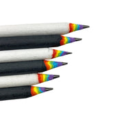 Set Of 5 Rainbow Pride 2B Pencils