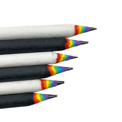 Set Of 5 Rainbow Pride 2B Pencils
