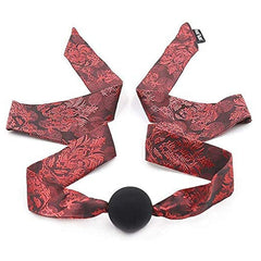 Sexy Satin Ball Plug Mouth Gag