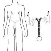 Gay Nipple Clamps With Chain And Cock Ring