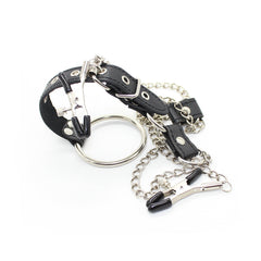 Gay Nipple Clamps With Chain And Cock Ring