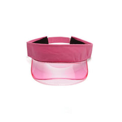 Hot Pink Transparent Sun Visor