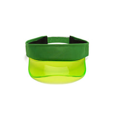Neon Green Transparent Sun Visor