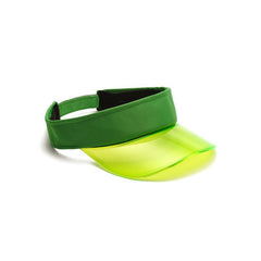 Neon Green Transparent Sun Visor