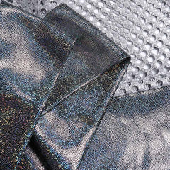 Silver Mesh See Through Crop Top