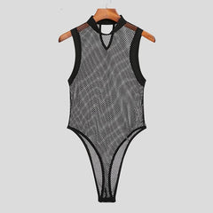 Black Mesh Bodysuit
