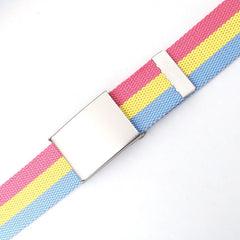 Pansexual Pride Flag Canvas Belt