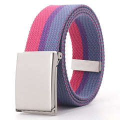 Bisexual Pride Flag Canvas Belt