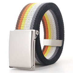 Gay Bear Pride Flag Canvas Belt