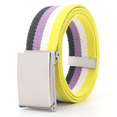 Non-Binary Pride Flag Canvas Belt
