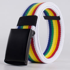 Gay Pride Canvas Belt