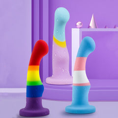 Silicone Transgender Pride Dildo
