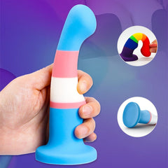 Silicone Transgender Pride Dildo