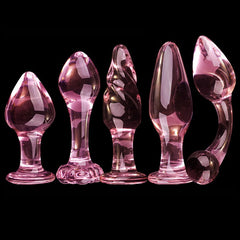Pink Glass Butt Plug