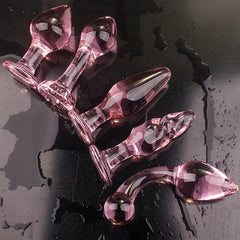 Pink Glass Butt Plug