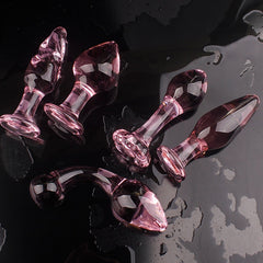 Pink Glass Butt Plug