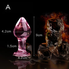 Pink Glass Butt Plug