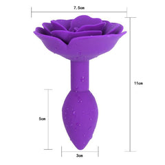 Silicone Rose Butt Plug