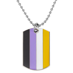 Non-Binary Pride Tag Necklace