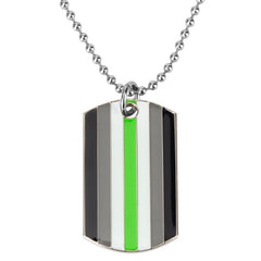 Agender Pride Tag Necklace