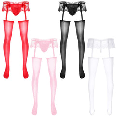 Gay Pantyhose Garter + Stocking