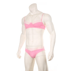 Mens Lace Lingerie Panties & Bra Set