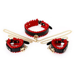 Sexy Boudoir BDSM Cuffs & Collar