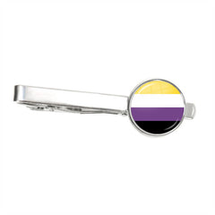 Non-Binary Pride Tie Clip