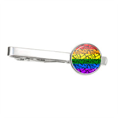 Queer Love Hearts Tie Clip