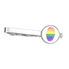 LGBT Fingerprint Tie Clip
