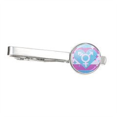 Transgender Love Tie Clip