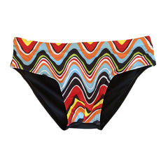 Abstract Wave Swim Briefs