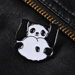 Panda Bottom Enamel Pin