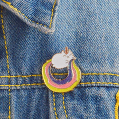 Rainbow Kitty Enamel Pin