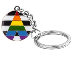 Straight Ally Pride Keychain
