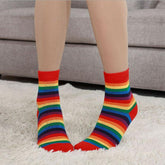Striped Rainbow Socks
